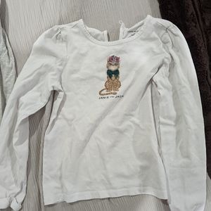 Janie and Jack long sleeves white t shirt
